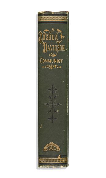 TWAIN, MARK. Eliza Lynn Linton. The True History of Joshua Davidson, Communist. Signed and dated, SL Clemens / Hartford1882, on a fro